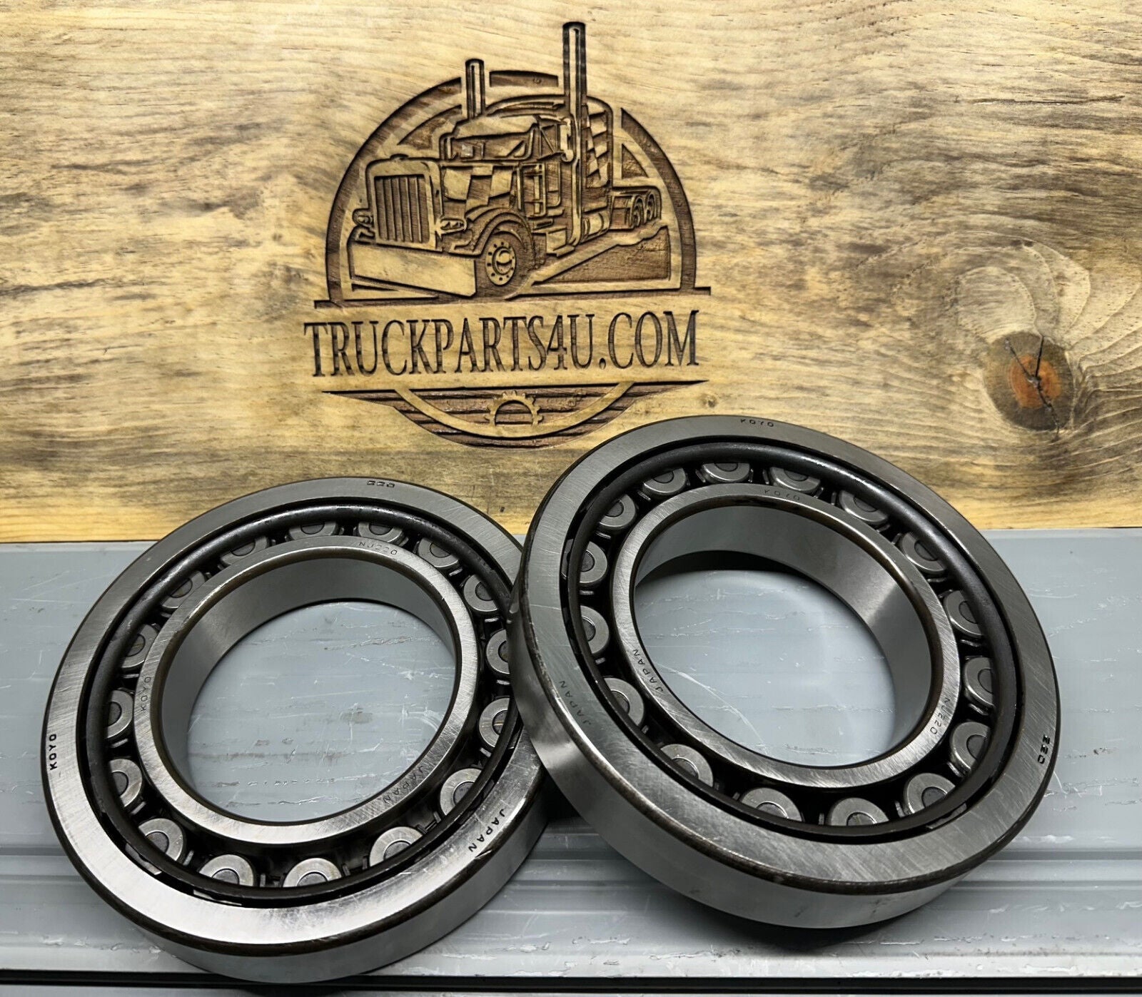 NJ220 KOYO Cylindrical Roller Bearing – Front Face View